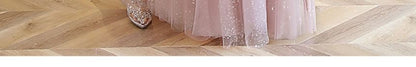 Short-Sleeve Rhinestone Mesh A-Line Evening Gown (Various Designs) SpreePicky