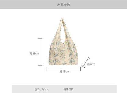 Butterfly Print Shopper Bag mySite