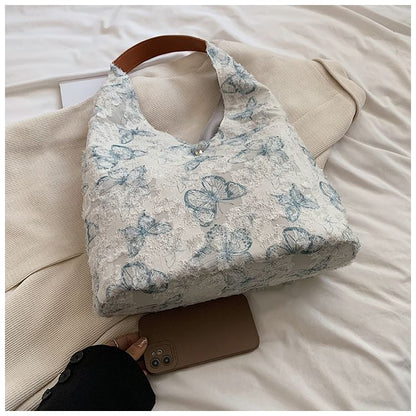 Butterfly Print Tote Bag mySite