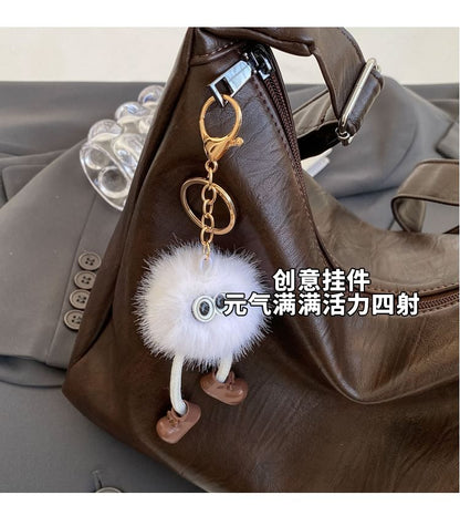 Faux Leather Crossbody Bag / Bag Charm / Set mySite