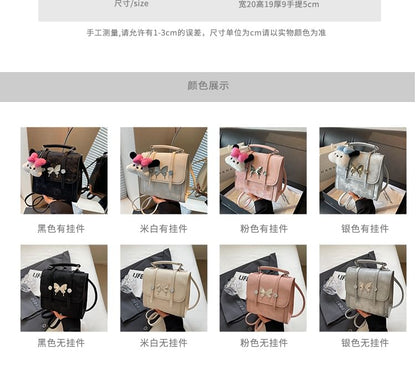 Butterfly Studded Flap Backpack mySite