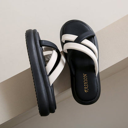 Cross Strap Platform Sandals mySite