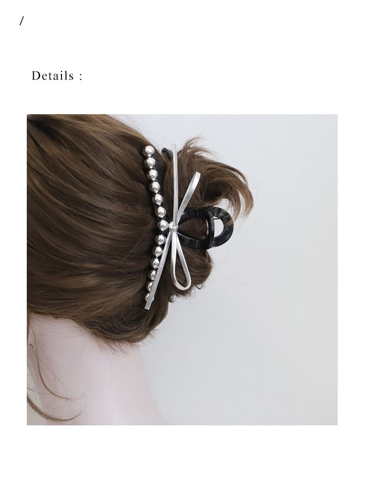 Bow Beaded Hair Claw SpreePicky