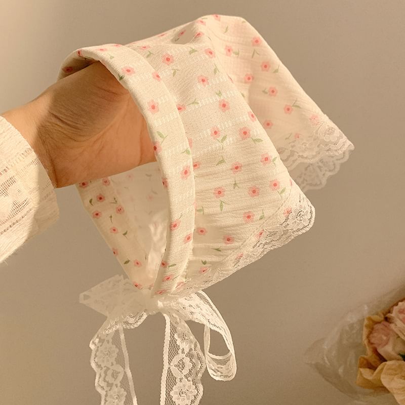 Lace Trim Headscarf SpreePicky