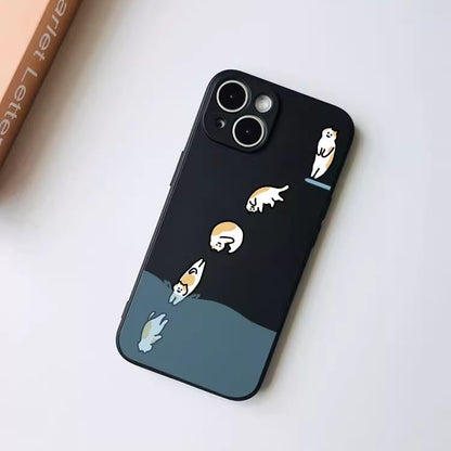 Cat Phone Case - iPhone 15 Pro Max / 15 Pro / 15 Plus / 15 / 14 Pro Max / 14 Pro / 14 Plus / 14 / 13 Pro Max / 13 Pro / 13 / 13 mini / 12 Pro Max / 12 Pro / 12 / 12 mini / 11 Pro Max / 11 Pro / 11 SpreePicky