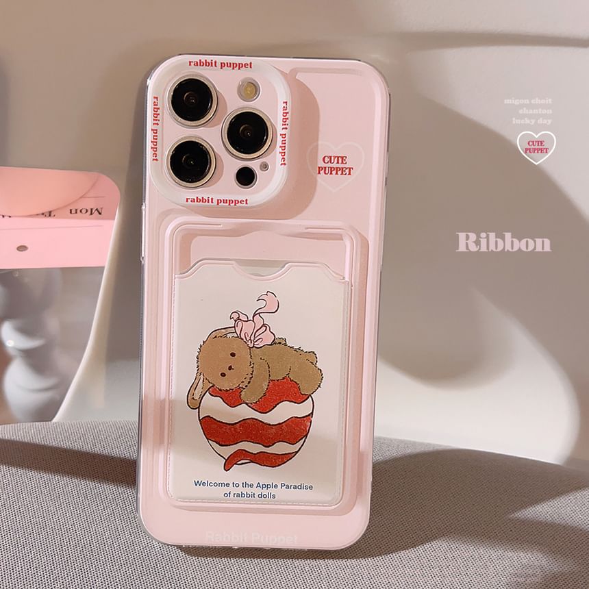 Rabbit Card Holder Phone Case SpreePicky