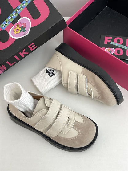 Adhesive Strap Platform Sneakers SpreePicky