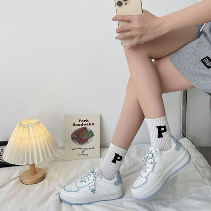 Platform Bear Print Lace Up Sneakers SpreePicky