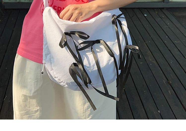 Bow Drawstring Crossbody Bag mySite