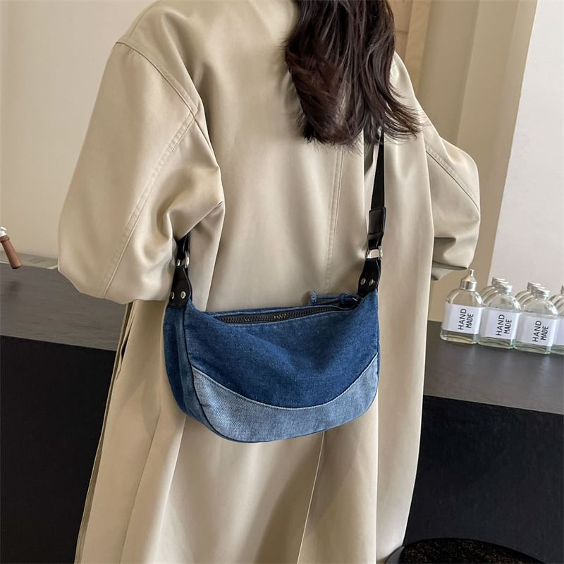 Washed Denim Crossbody Bag mySite