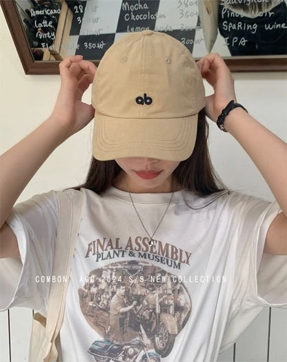 Embroidered Logo Cotton Twill Cap SpreePicky