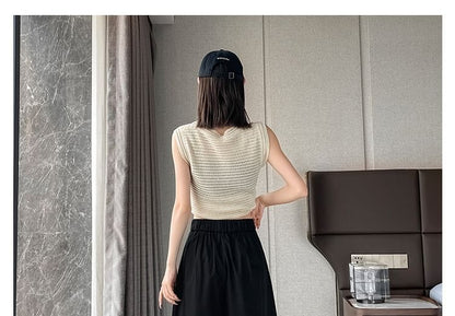 High Waist Pleated Loose Cutting Wide Leg Pants Egirldoll