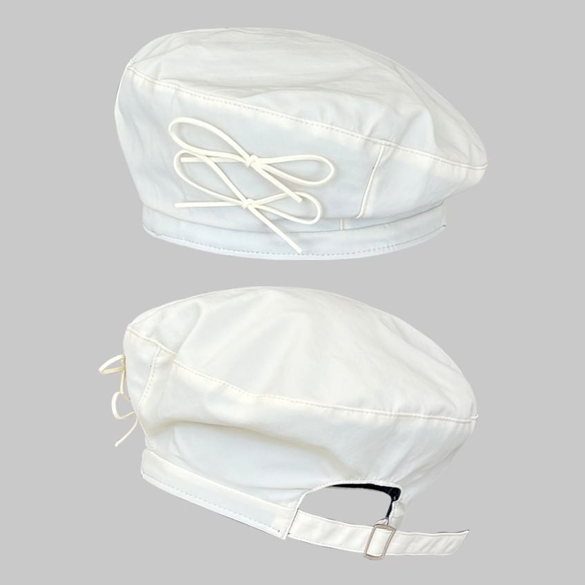 Ribbon Plain Beret SpreePicky