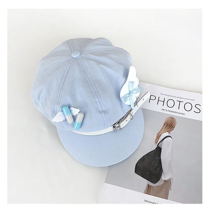 Buckled Denim Newsboy Cap SpreePicky