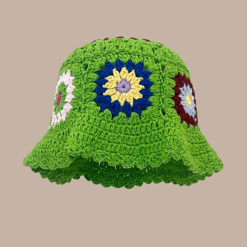 Floral Crochet Cloche Hat SpreePicky