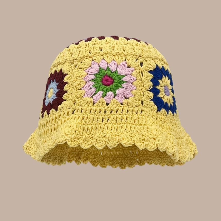 Floral Crochet Cloche Hat SpreePicky