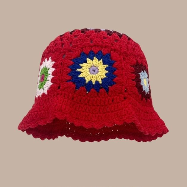 Floral Crochet Cloche Hat SpreePicky