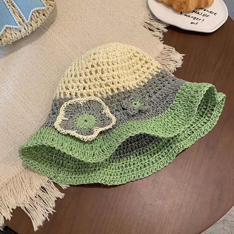 Crochet Floral Sun Hat SpreePicky