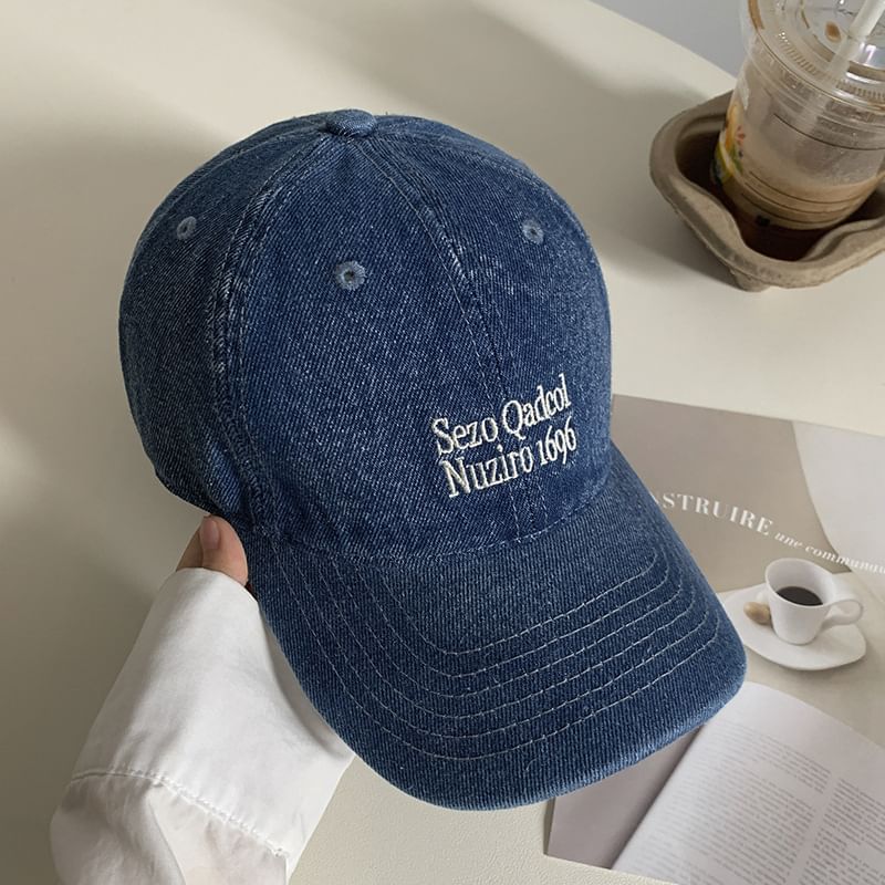 Lettering Denim Cap SpreePicky