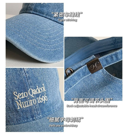 Lettering Denim Cap SpreePicky