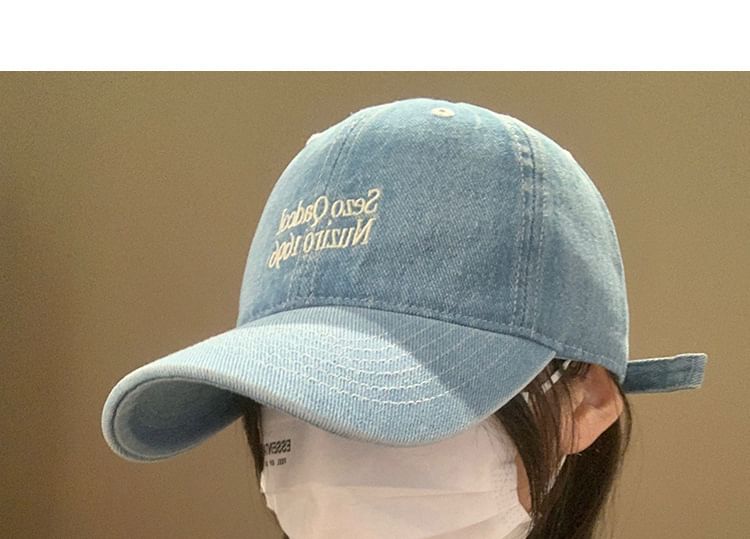 Lettering Denim Cap SpreePicky