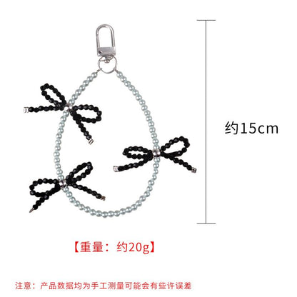 Bow Bead Bag Charm Keyring SpreePicky