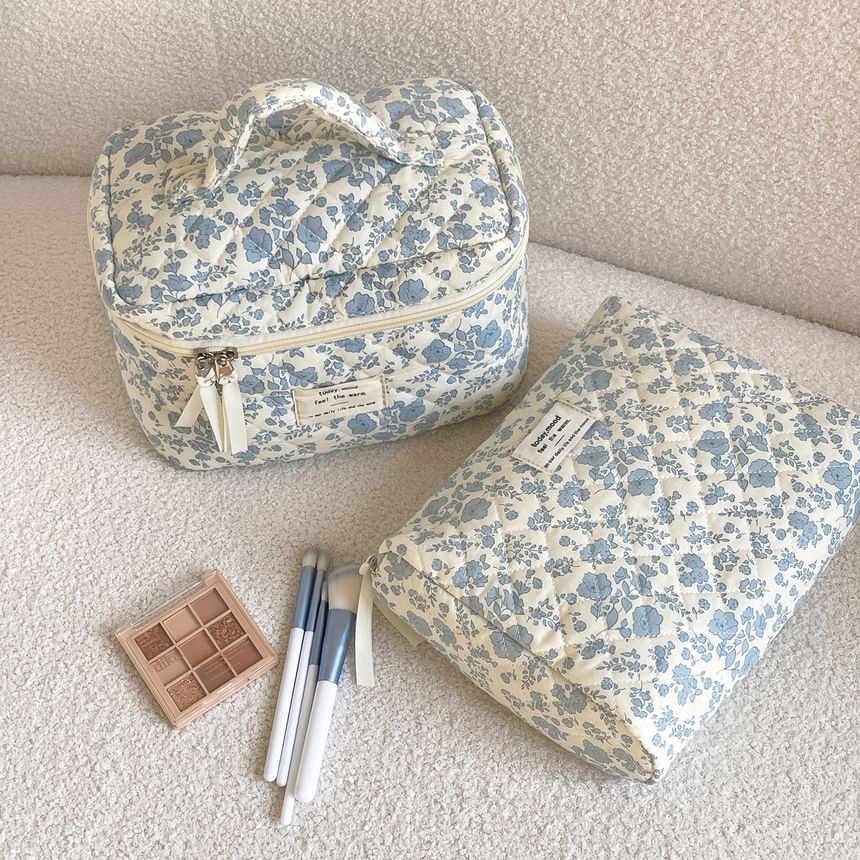 Floral Fabric Pouch / Makeup Bag / Clutch SpreePicky