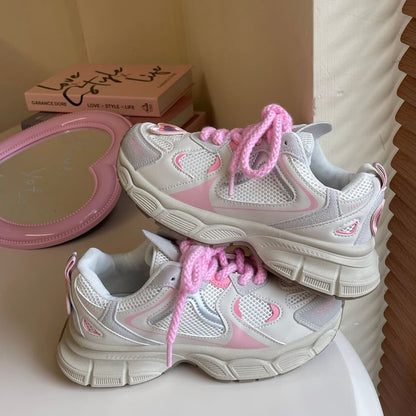 Platform Sneakers With Heart SpreePicky