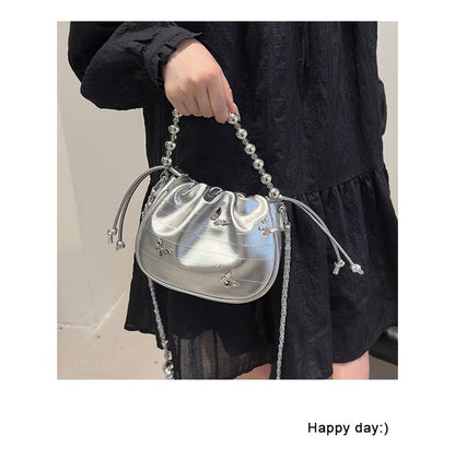 Butterfly Drawstring Chain Crossbody Bag SpreePicky