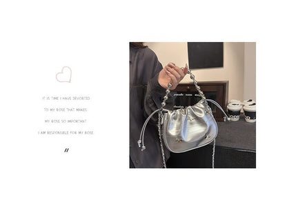 Butterfly Drawstring Chain Crossbody Bag SpreePicky