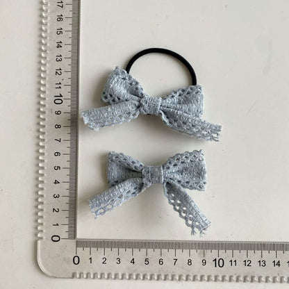 Perforated Plain Bow Hair Clip / Hair Tie mySite