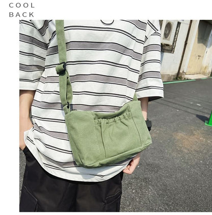 Canvas Plain Hobo Bag mySite