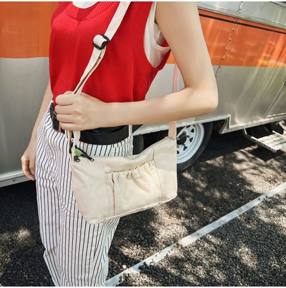 Canvas Plain Hobo Bag mySite