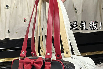 Bow PVC Panel Tote Bag / Bag Charm / Set SpreePicky