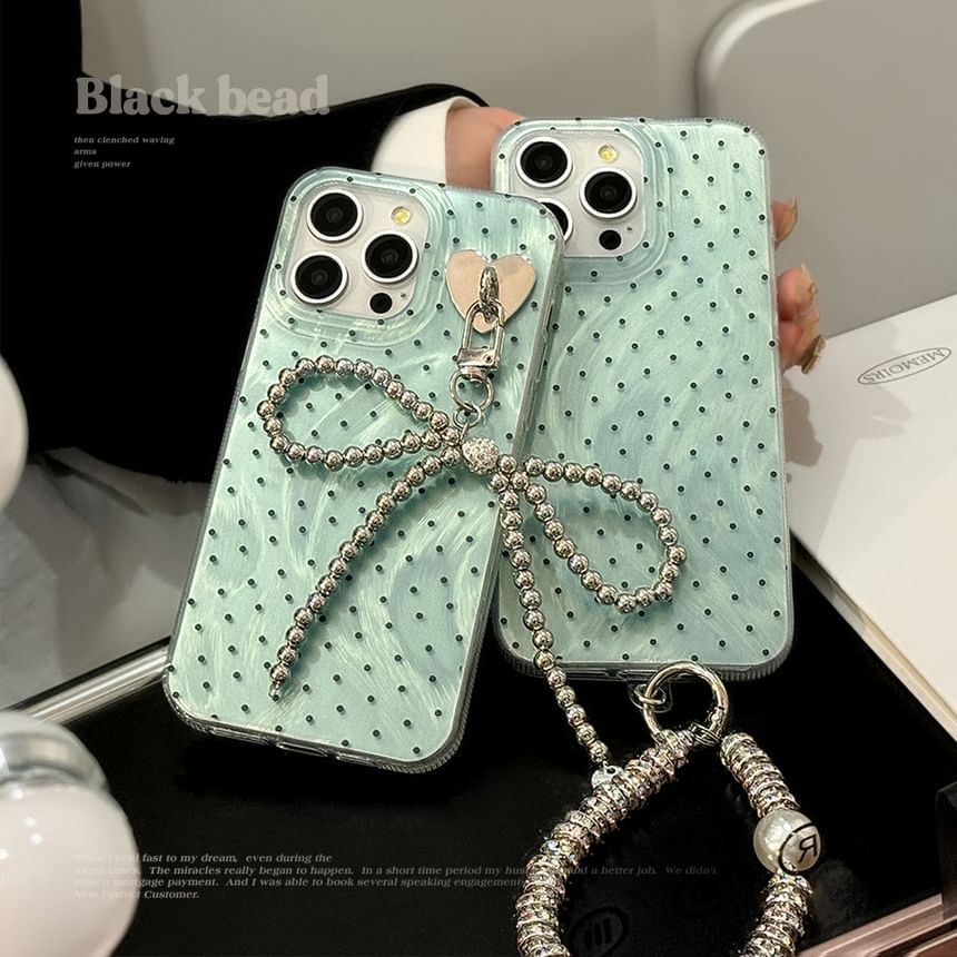 Dotted Phone Case / Strap / Phone Charm Hook / Phone Charm / Set SpreePicky