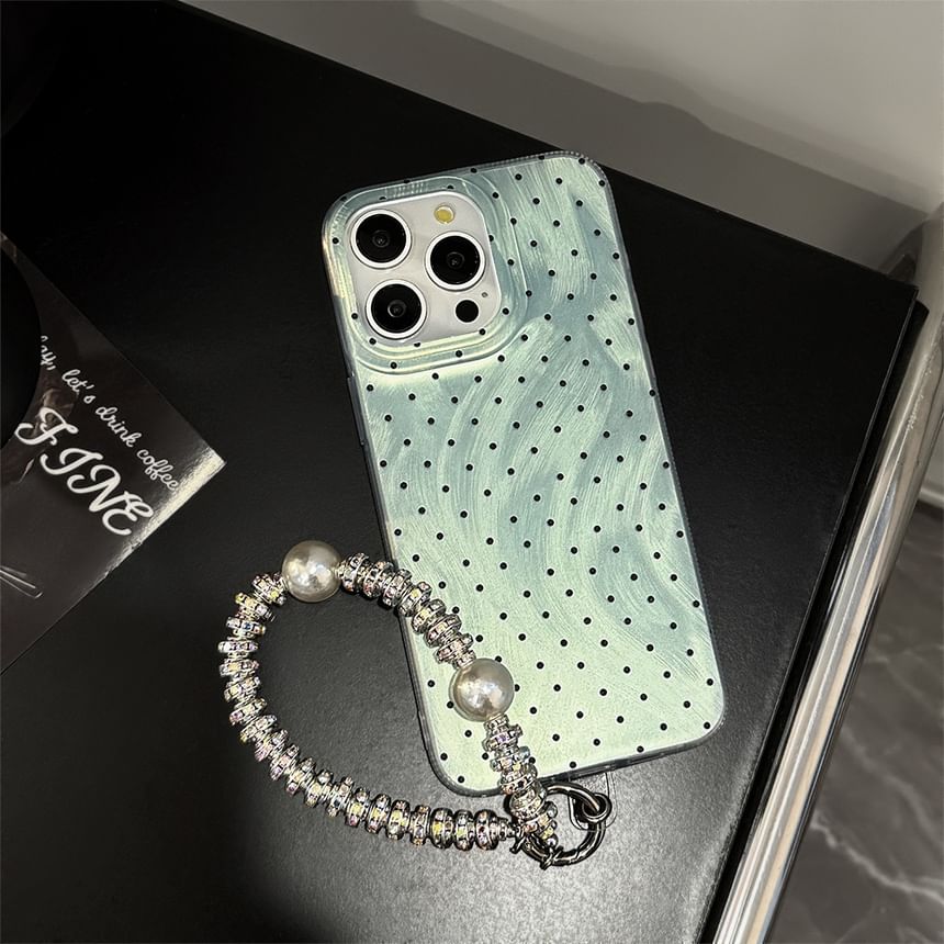 Dotted Phone Case / Strap / Phone Charm Hook / Phone Charm / Set SpreePicky