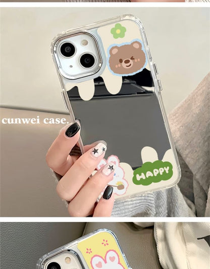 Animal Mirrored Phone Case - iPhone 15 Pro Max / 15 Pro / 15 Plus / 15 / 14 Pro Max / 14 Pro / 14 Plus / 14 / 13 Pro Max / 13 Pro / 13 / 13 mini / 12 Pro Max / 12 Pro / 12 / 12 mini / 11 Pro Max / 11 Pro / 11 SpreePicky