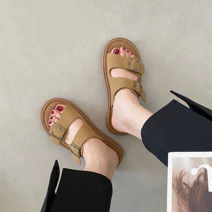 Buckled Slide Sandals mySite