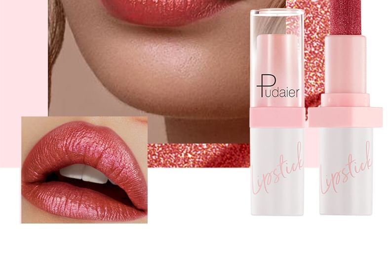 Shining Metallic Pearlescent Lipstick SpreePicky