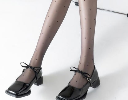 Dotted Sheer Tights SpreePicky