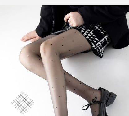 Dotted Sheer Tights SpreePicky