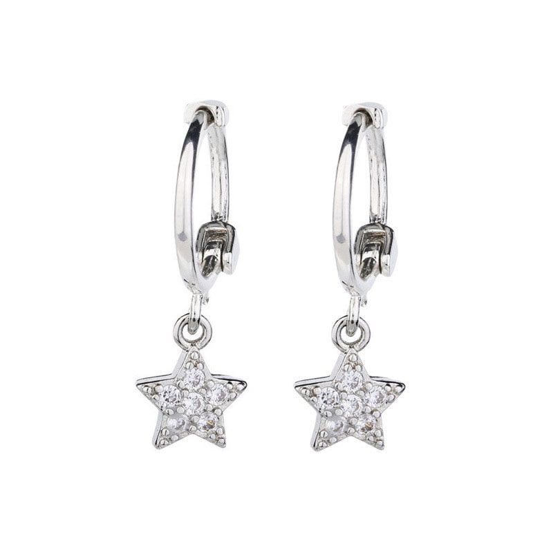 Moon / Star Alloy Drop Earring mySite