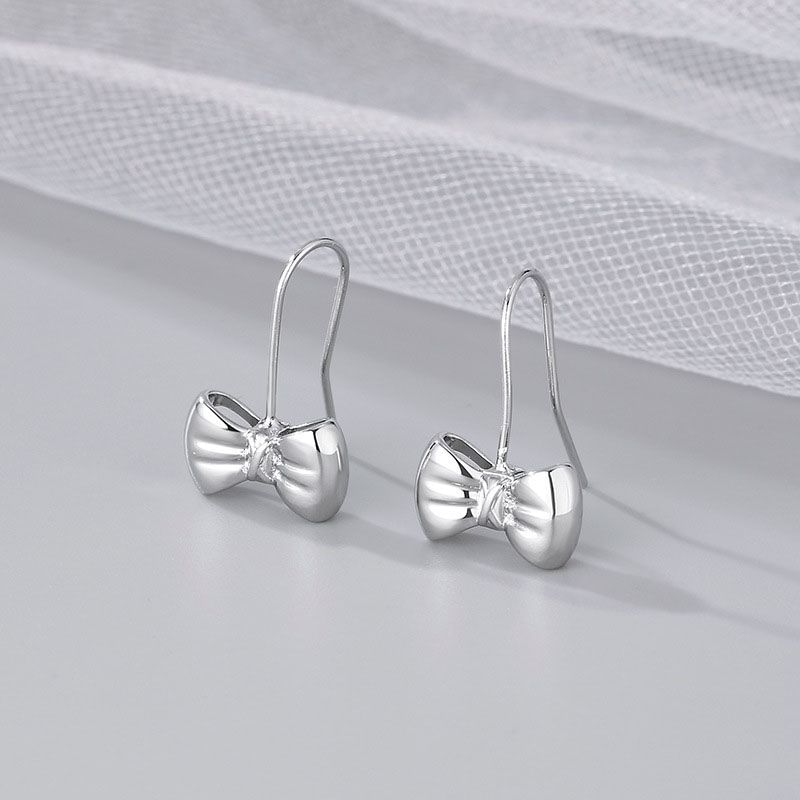 Bow Alloy Drop Earring mySite