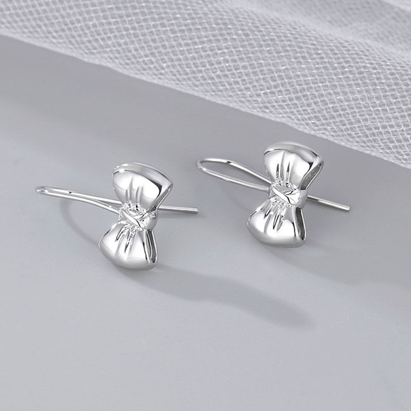 Bow Alloy Drop Earring mySite