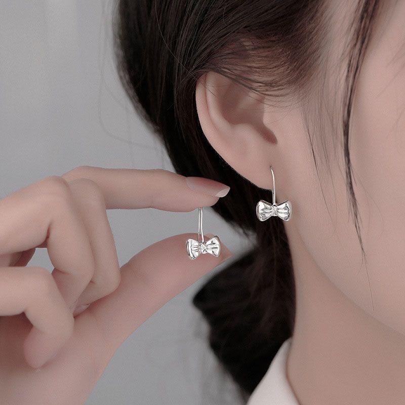 Bow Alloy Drop Earring mySite