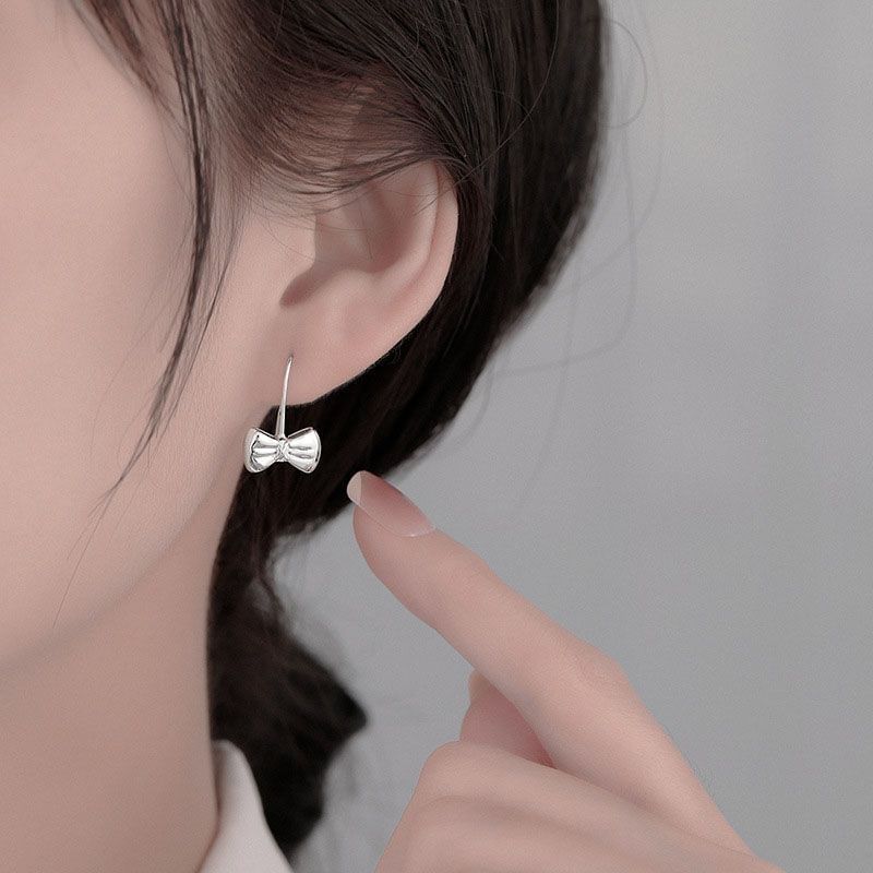 Bow Alloy Drop Earring mySite