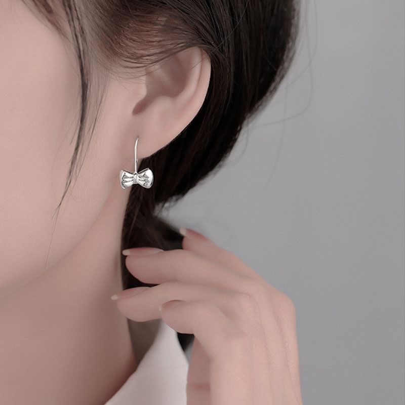 Bow Alloy Drop Earring mySite