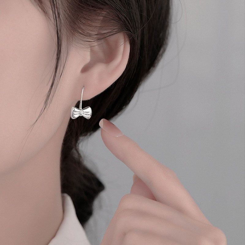 Bow Alloy Drop Earring mySite