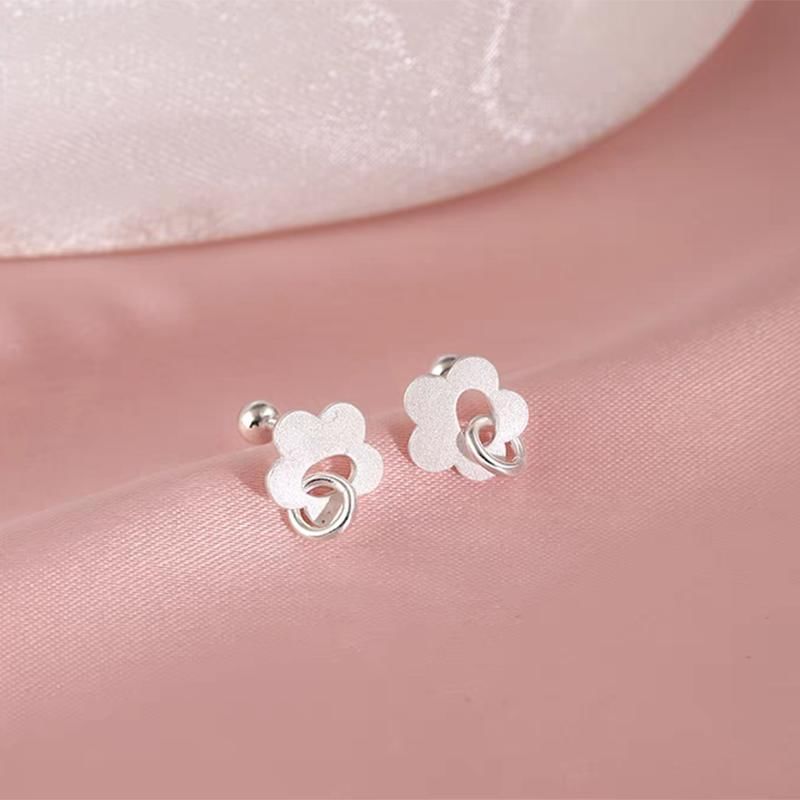 Flower S925 Sterling Silver Stud Earring mySite