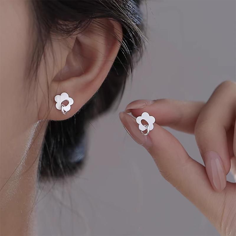 Flower S925 Sterling Silver Stud Earring mySite